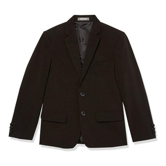 Van Heusen Boys Flex Stretch Suit Jacket Black Size 6 Adaptive Faux Buttons NEW - Picture 1 of 7